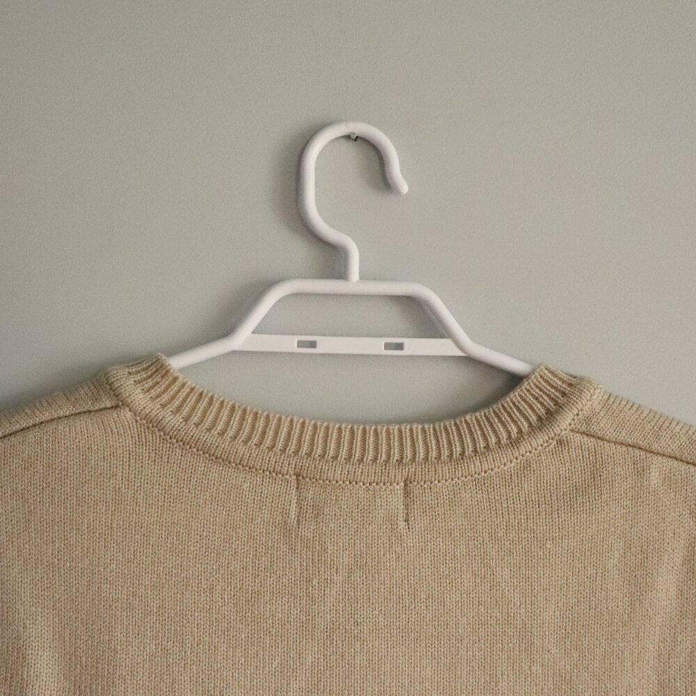 Arnold Palmer Men's Sz XL Tan‎ Sleeveless V-Neck Knit Ribbed Sweater Vest - Picture 5 of 9